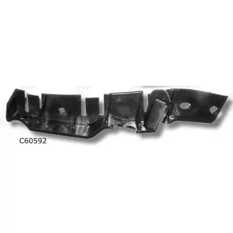 Support, pare-chocs avant gauche ROMIX C60592