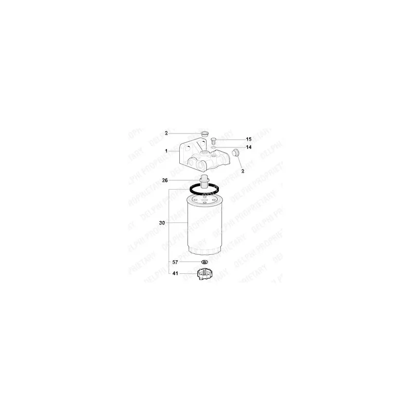 Filtre à carburant DELPHI 5872171