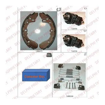 Kit de freins arrière (prémontés) DELPHI