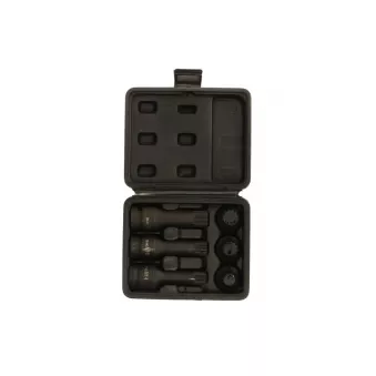 Jeu de douilles à chocs male 12 pans 1/2" PROFITOOL