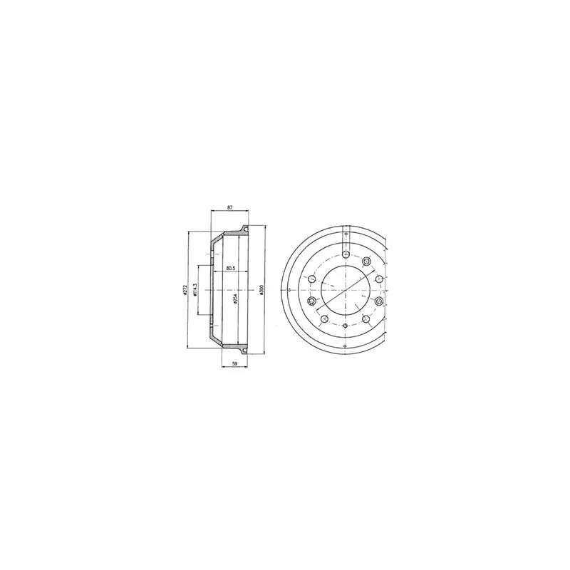 Tambour de frein DELPHI BF108