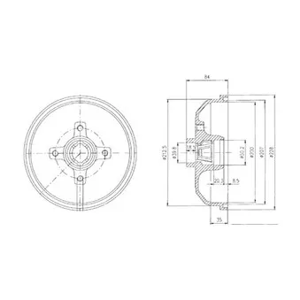 Tambour de frein DELPHI BF111