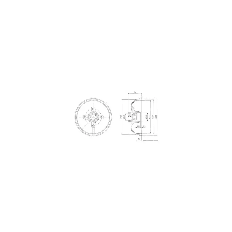 Tambour de frein DELPHI BF111