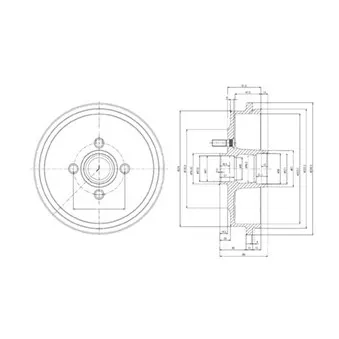Tambour de frein DELPHI BF147
