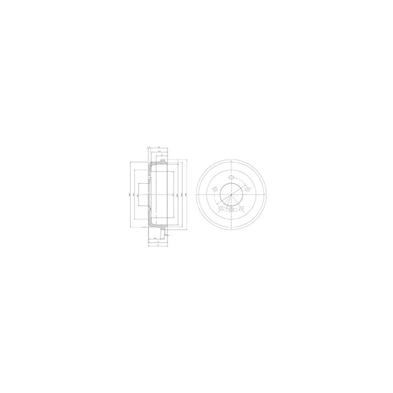 Tambour de frein DELPHI BF168