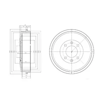 Tambour de frein DELPHI BF169