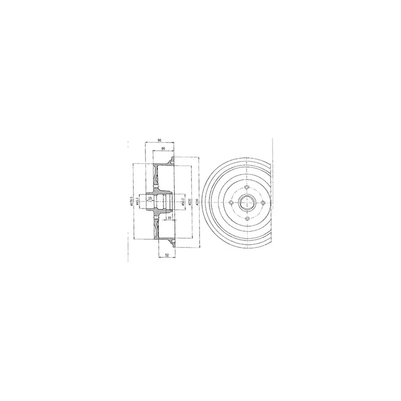 Tambour de frein DELPHI BF182