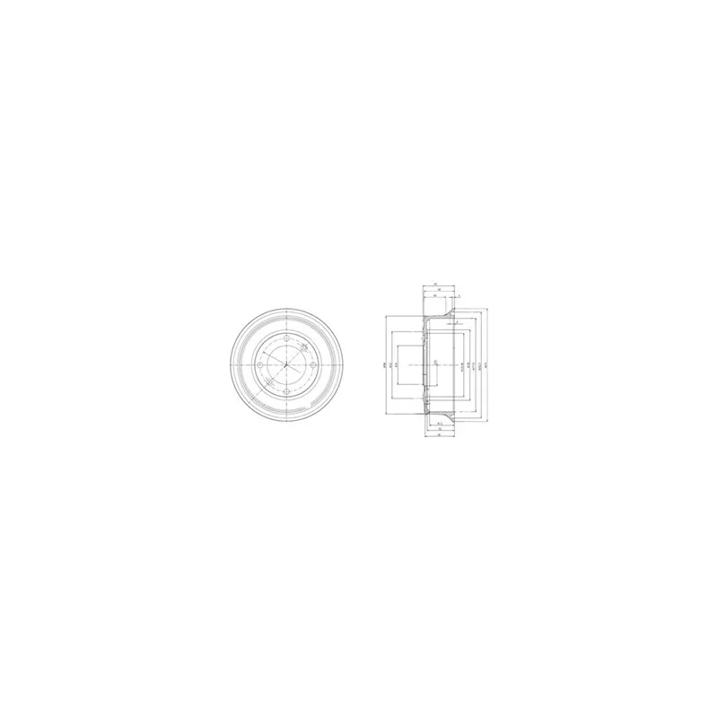 Tambour de frein DELPHI BF2