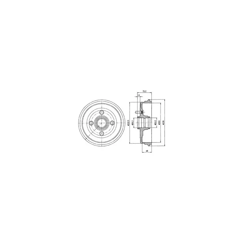 Tambour de frein DELPHI BF230