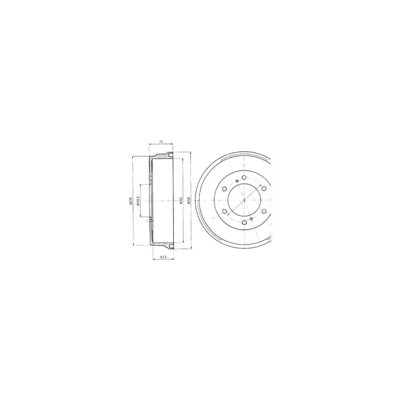 Tambour de frein DELPHI BF241