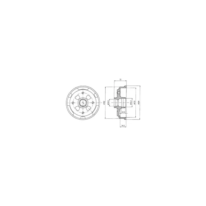 Tambour de frein DELPHI BF263