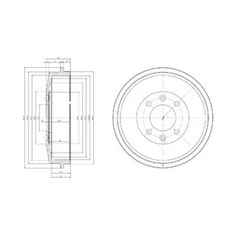 Tambour de frein DELPHI BF265