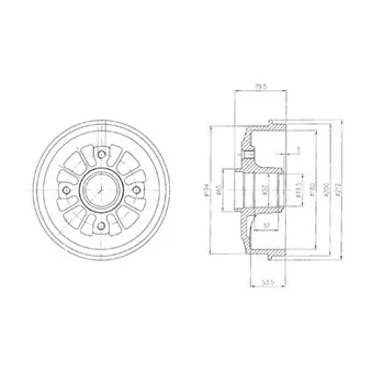 Tambour de frein DELPHI BF270
