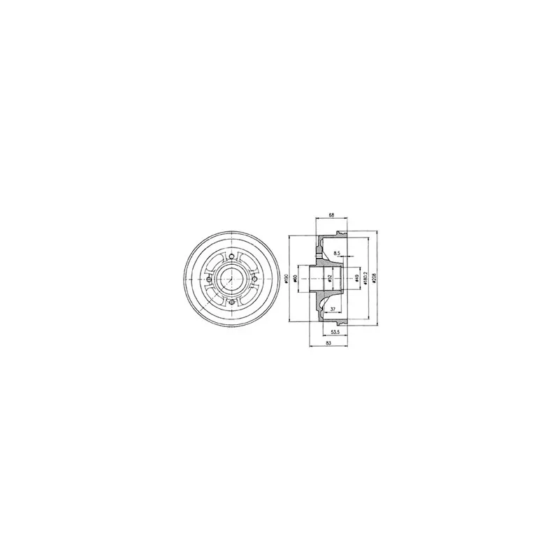 Tambour de frein DELPHI BF272