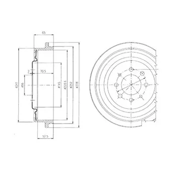 Tambour de frein DELPHI BF273