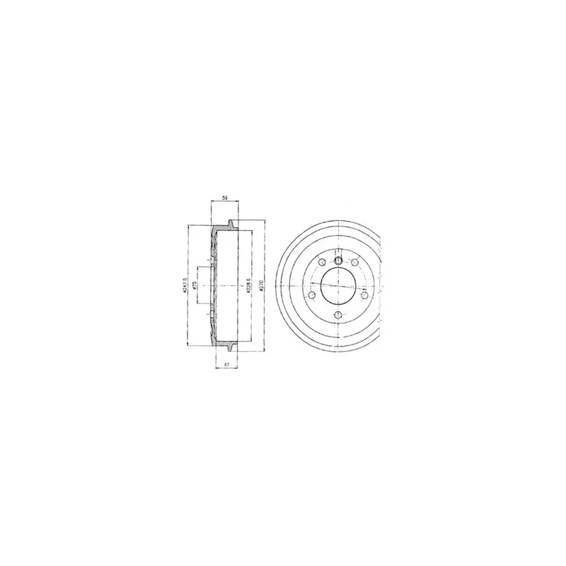 Tambour de frein DELPHI BF275