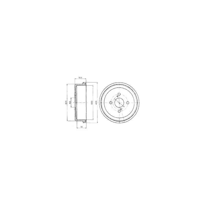 Tambour de frein DELPHI BF278