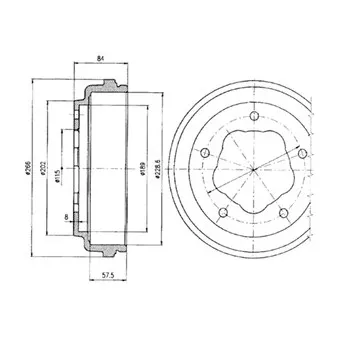 Tambour de frein DELPHI BF292