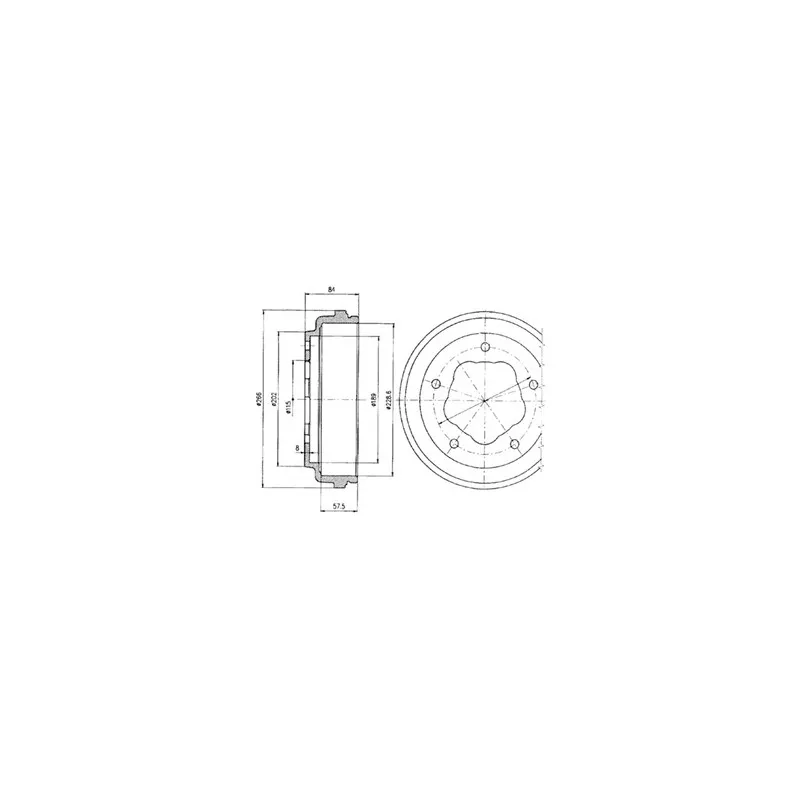 Tambour de frein DELPHI BF292