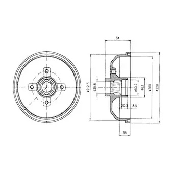 Tambour de frein DELPHI