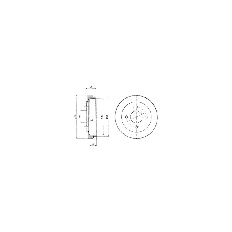 Tambour de frein DELPHI BF303