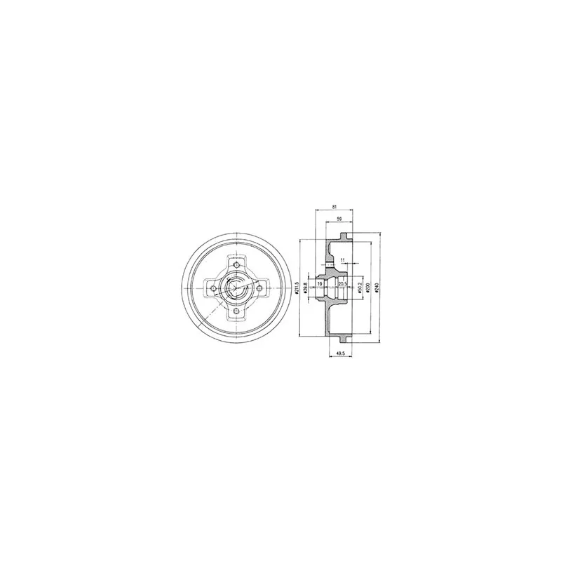 Tambour de frein DELPHI BF310