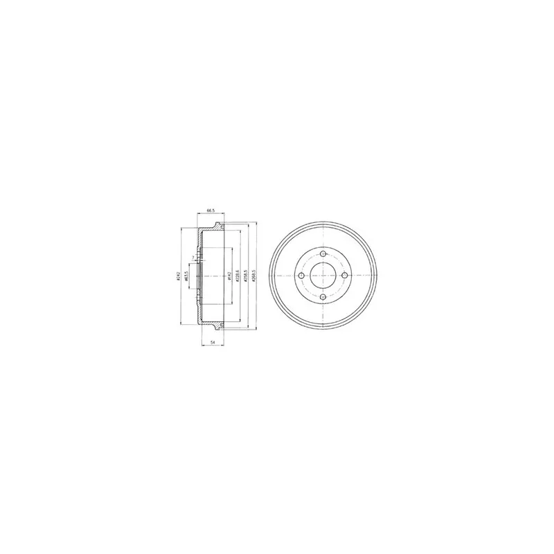 Tambour de frein DELPHI BF314