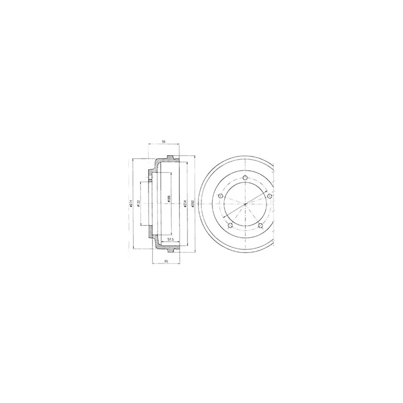 Tambour de frein DELPHI BF316