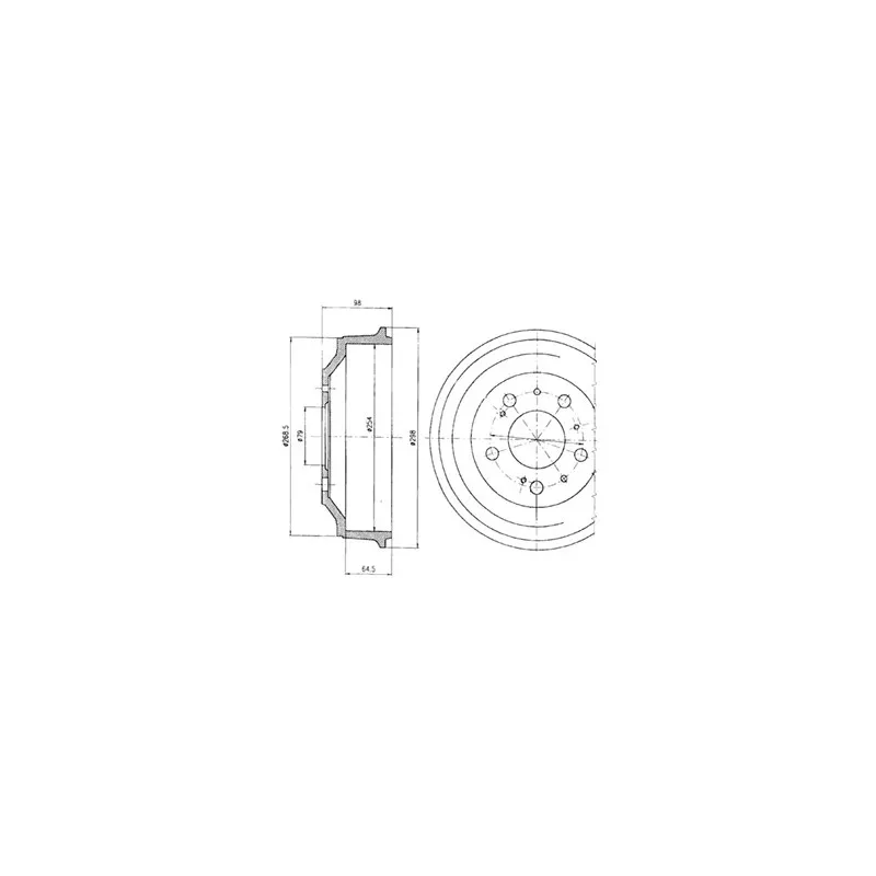 Tambour de frein DELPHI BF327