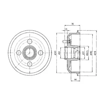 Tambour de frein DELPHI BF329