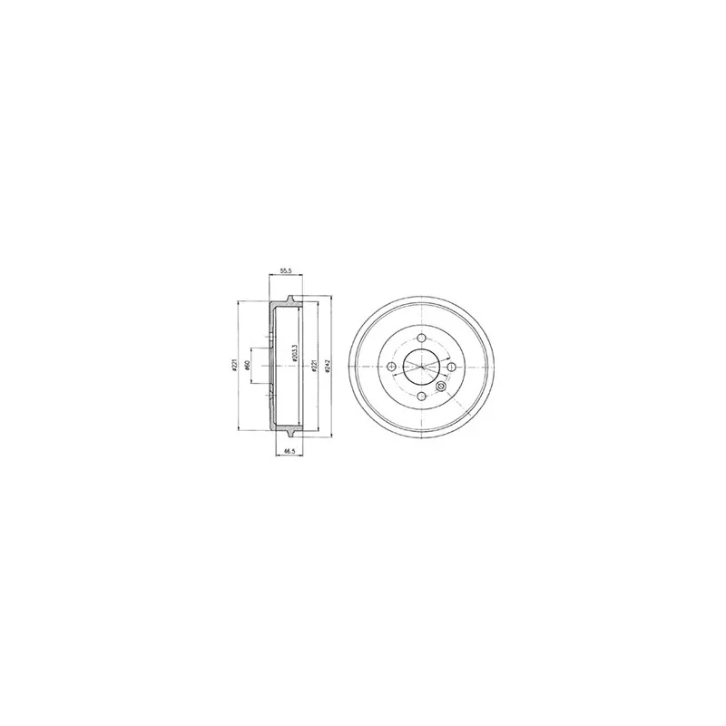 Tambour de frein DELPHI BF346