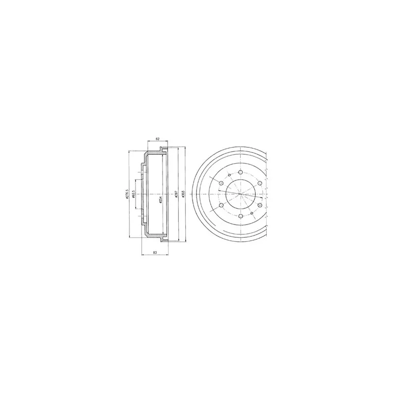 Tambour de frein DELPHI BF355