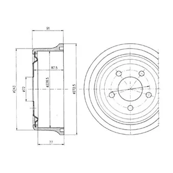 Tambour de frein DELPHI BF364