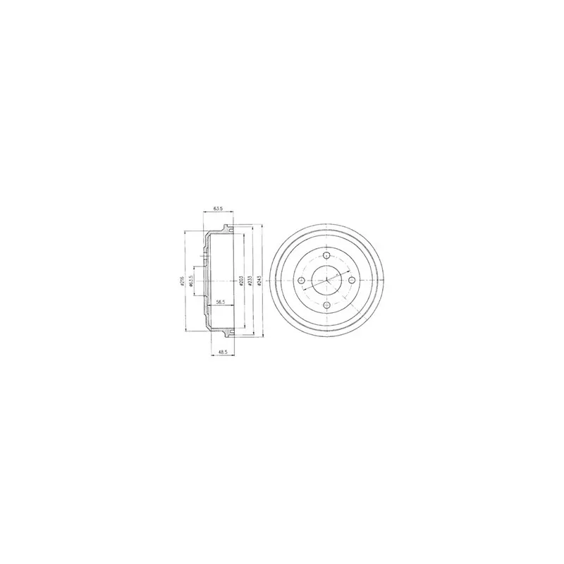 Tambour de frein DELPHI BF369