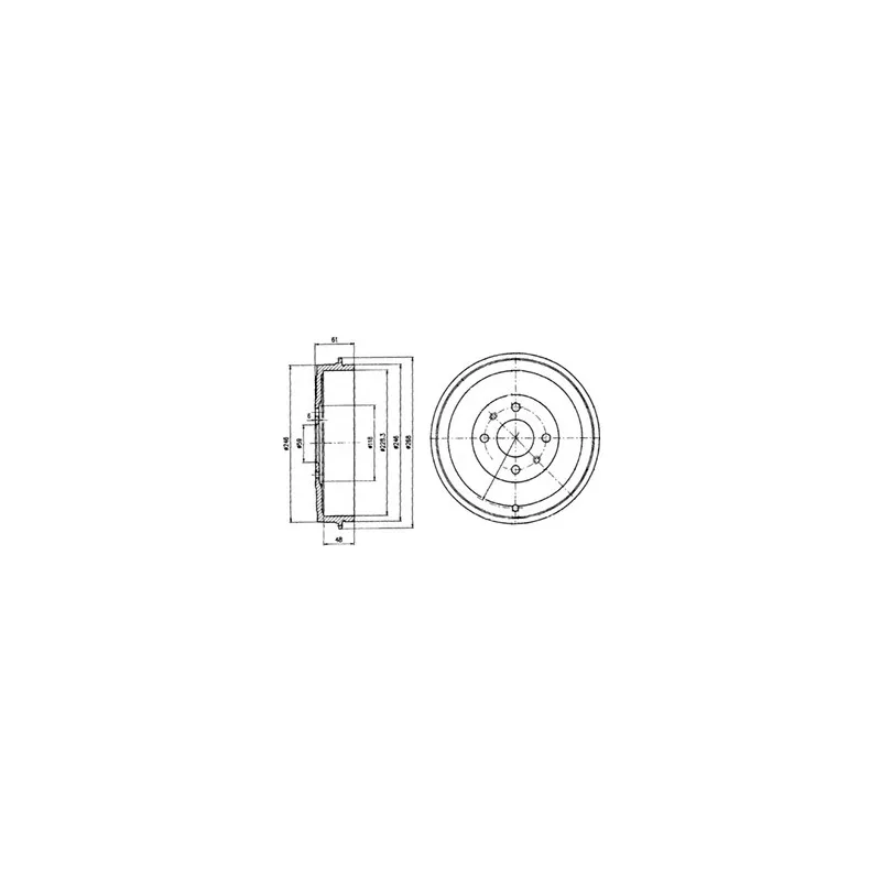 Tambour de frein DELPHI BF379