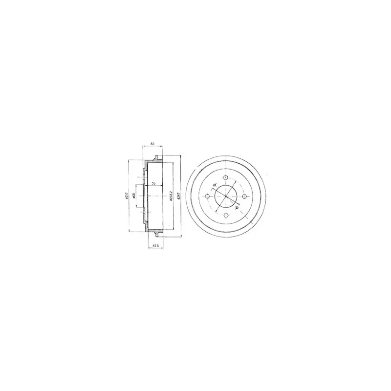 Tambour de frein DELPHI BF383
