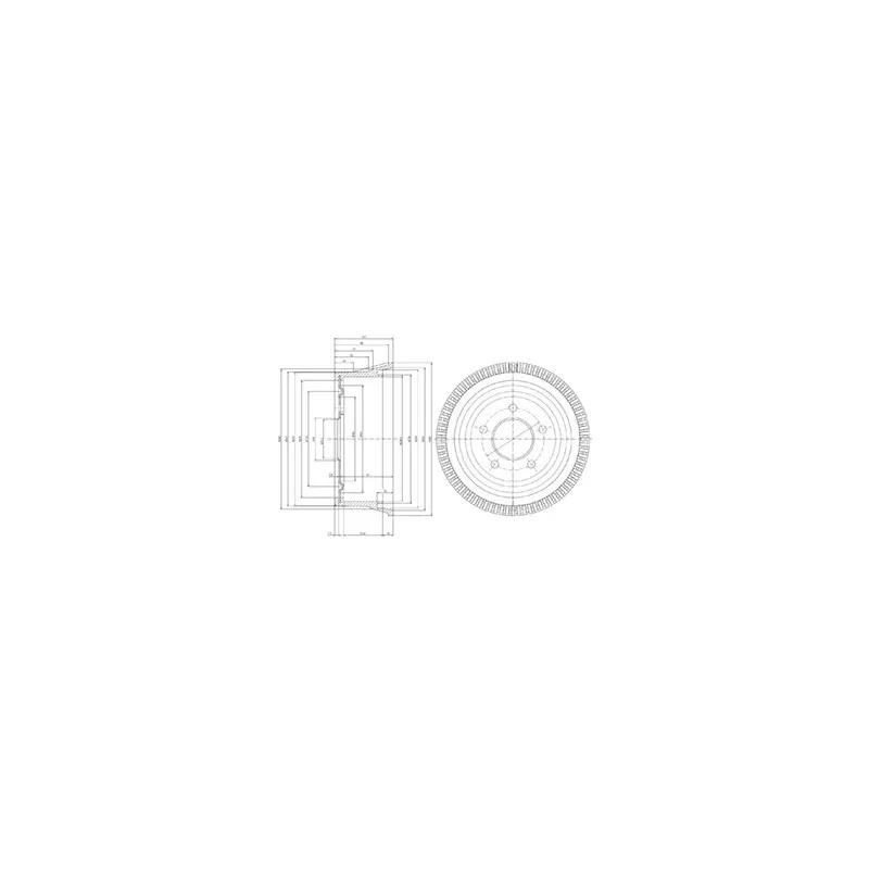 Tambour de frein DELPHI BF387