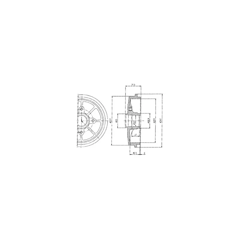 Tambour de frein DELPHI BF392