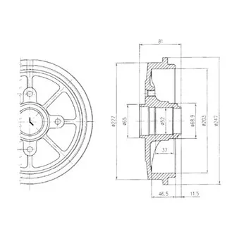 Tambour de frein DELPHI BF393