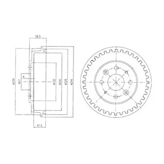 Tambour de frein DELPHI BF396