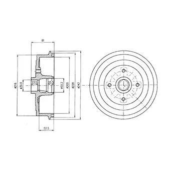 Tambour de frein DELPHI BF399
