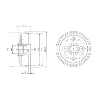 Tambour de frein DELPHI