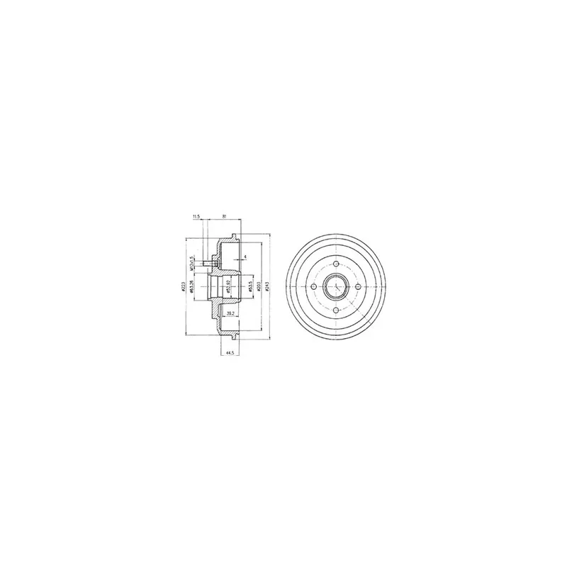 Tambour de frein DELPHI BF402