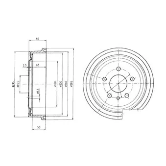 Tambour de frein DELPHI BF403