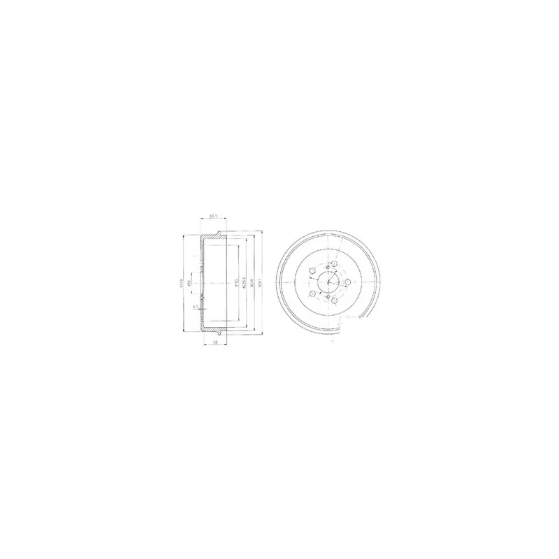 Tambour de frein DELPHI BF405