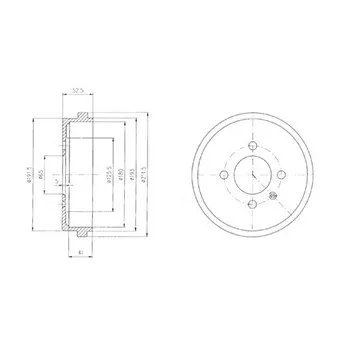 Tambour de frein DELPHI BF409