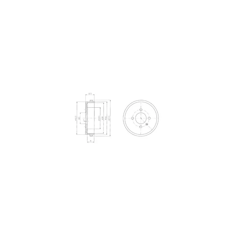 Tambour de frein DELPHI BF409
