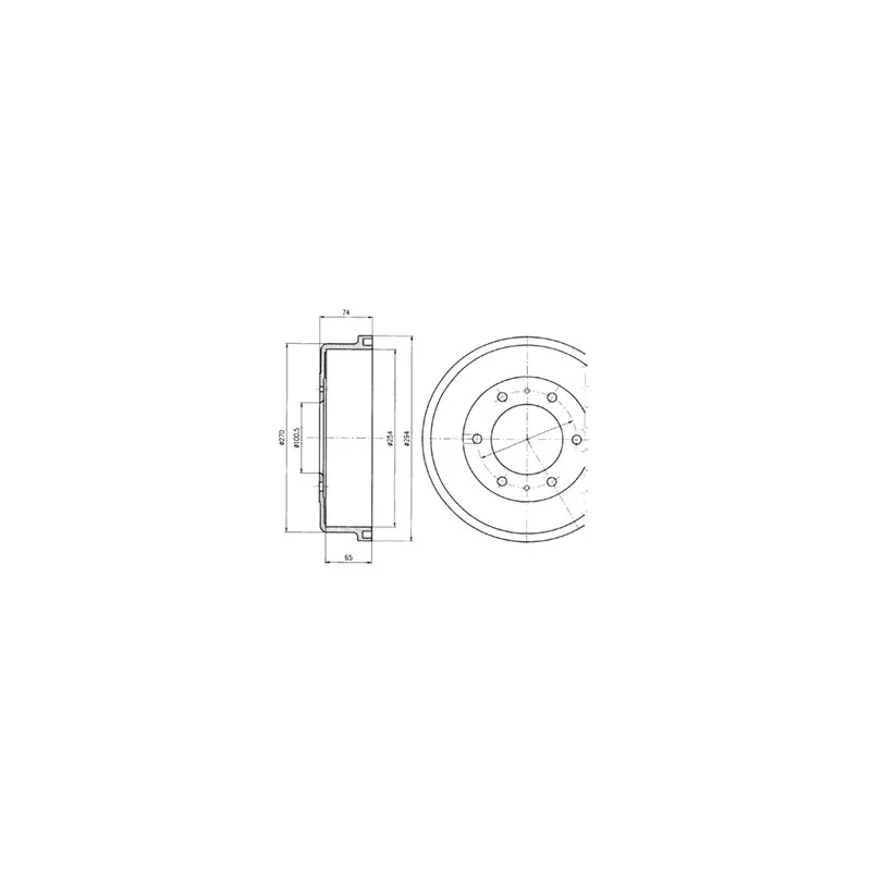 Tambour de frein DELPHI BF416