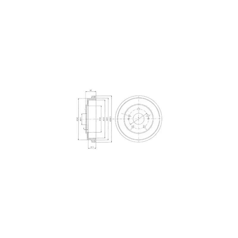 Tambour de frein DELPHI BF419