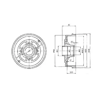 Tambour de frein DELPHI BF426